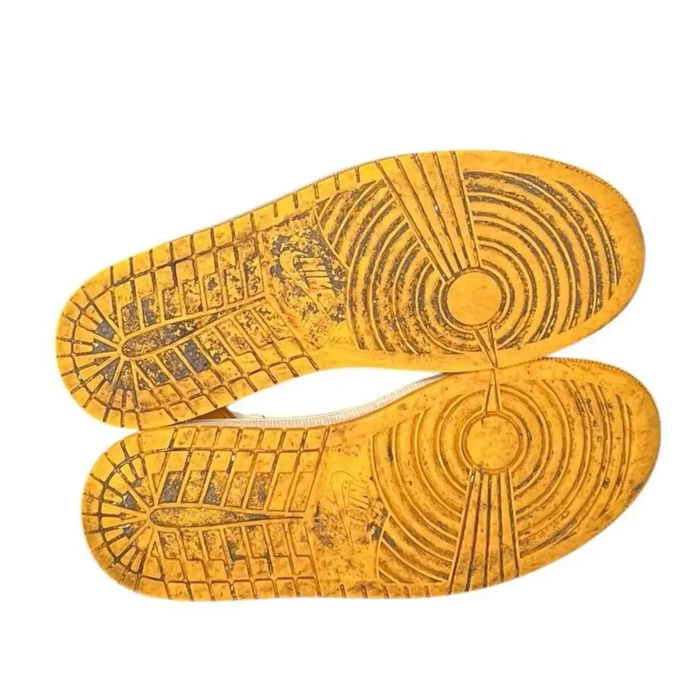 ***SOLD*** Nike Jordan 1 Retro OG High Yellow Taxi Shoes Mens Sz 7.5 - Picture 5 of 6